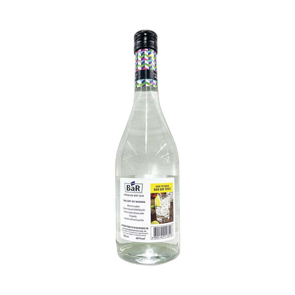 The Bar Premium Dry Gin 700ml - Image 3