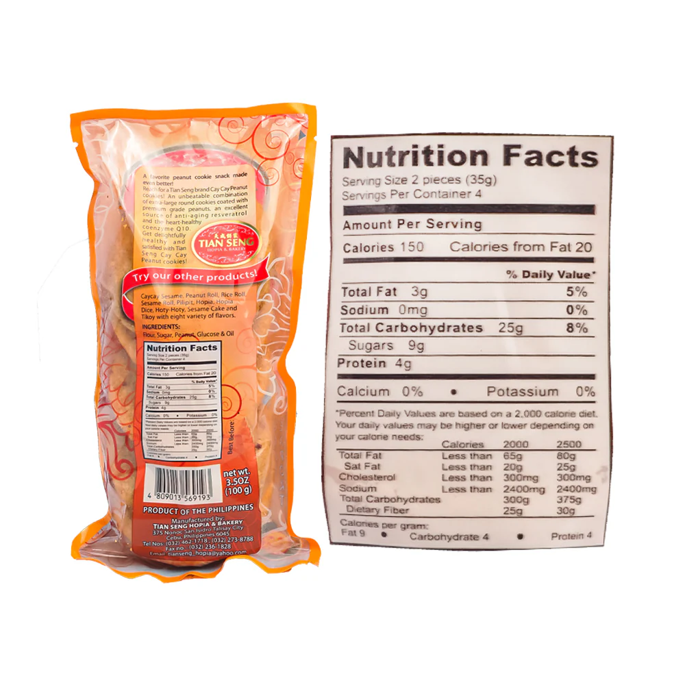 Tian Seng Caycay Peanut 100g - Image 3