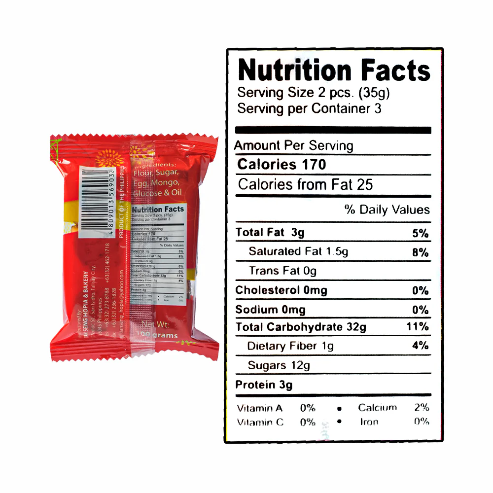 Tian Seng Mini Hopia Dice Mongo 100g - Image 3