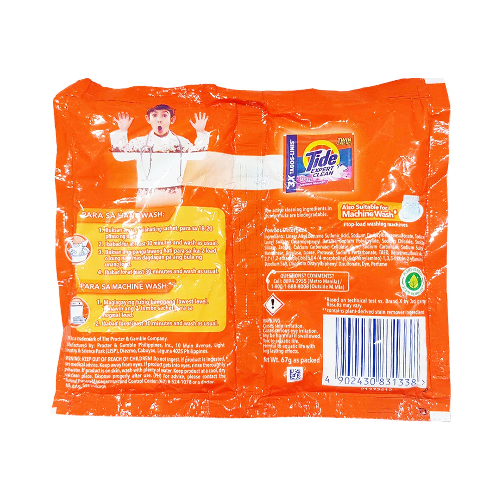 Tide Detergent Powder Perfect Clean Freshness Of Downy Perfume Fantasy 67g - Image 2