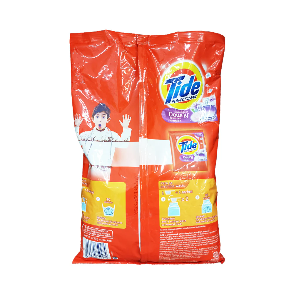 Tide Detergent Powder Perfect Clean With Downy Perfume Fantasy 1220g - Image 2