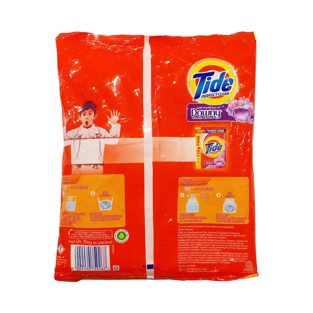Tide Detergent Powder Perfect Clean With Downy Perfume Fantasy 700g - Image 2
