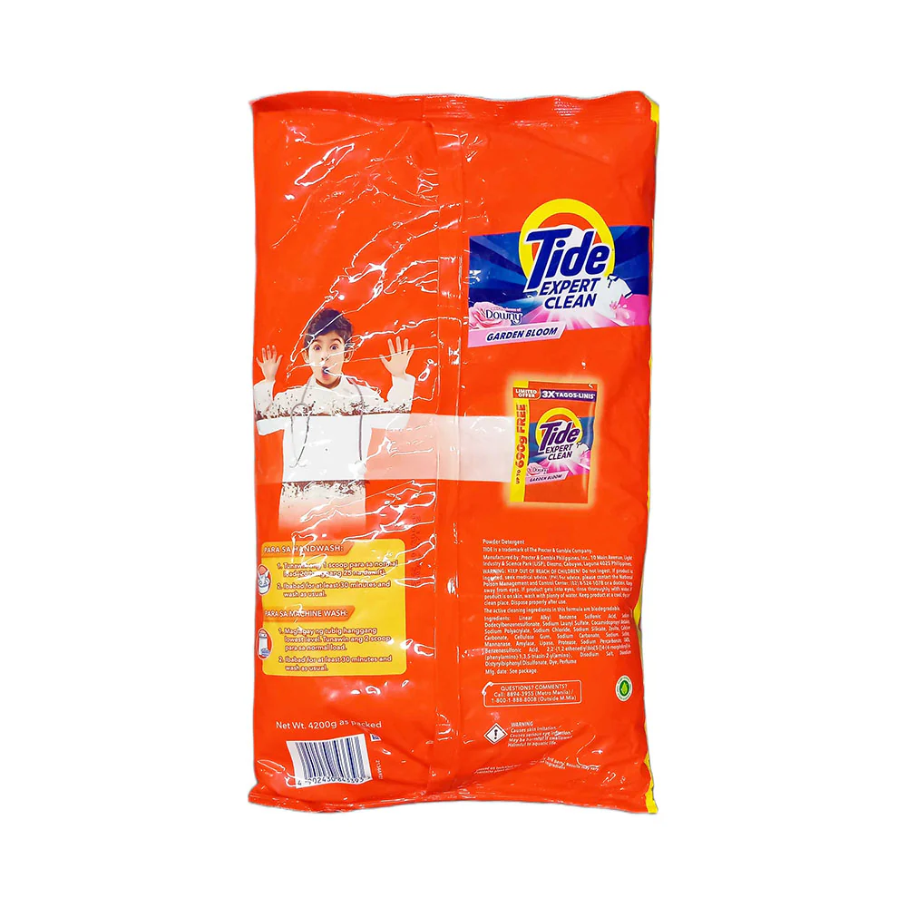 Tide Detergent Powder Perfect Clean with Freshness of Downy Garden Bloom 4200g - Image 2