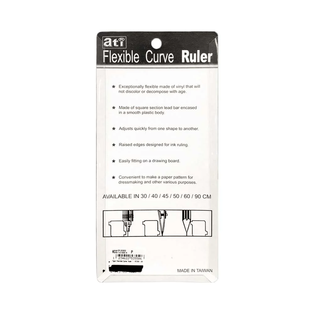 Tiger Flexible Curve Ruler 30cm - Image 2