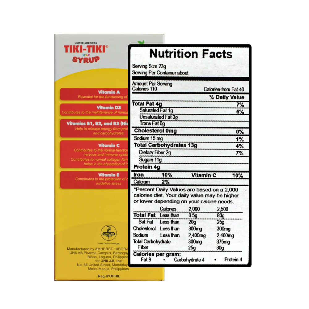 Tiki-Tiki Star Syrup 120ml - Image 2