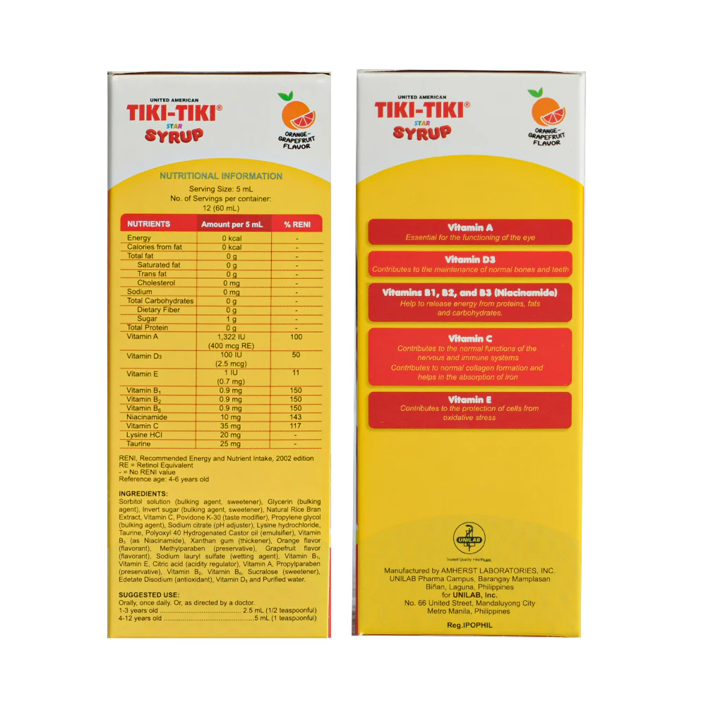 Tiki-Tiki Star Syrup 60ml - Image 2