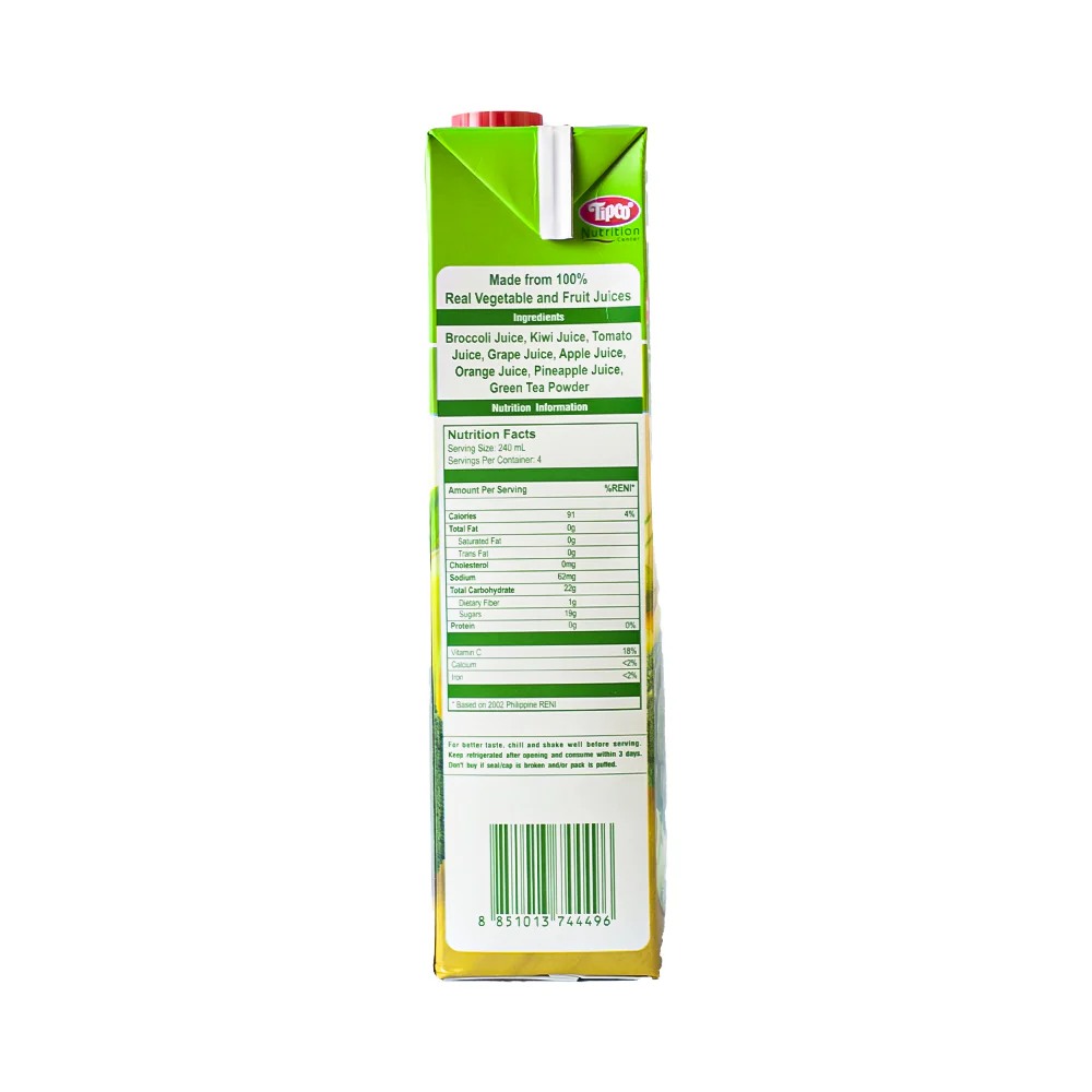 Tipco 100% Juice Brocolli And Mixed Fruit 1L - Image 2