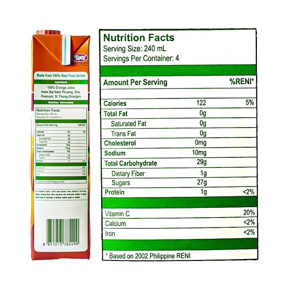 Tipco 100% Juice Orange Medley 1L - Image 3