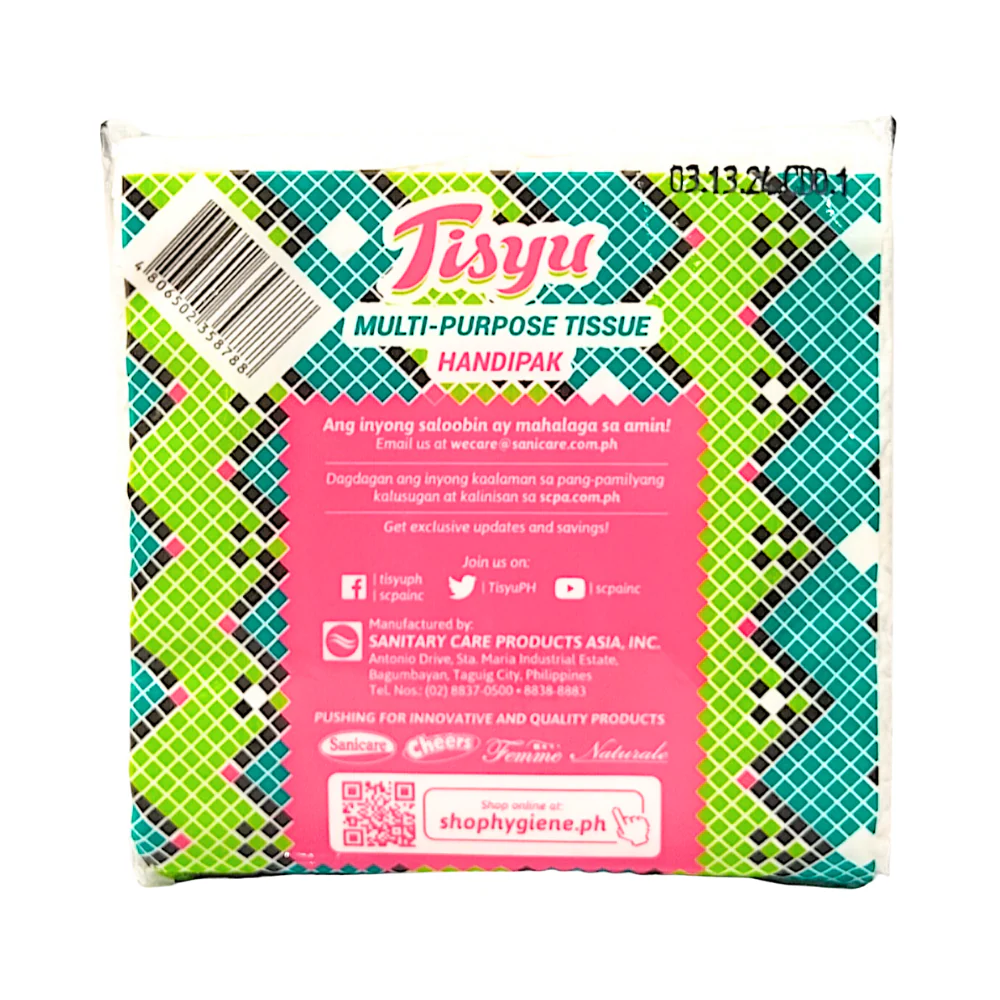 Tisyu Multi-Purpose Tissue Handipack 2Ply 40 Sheets - Image 2