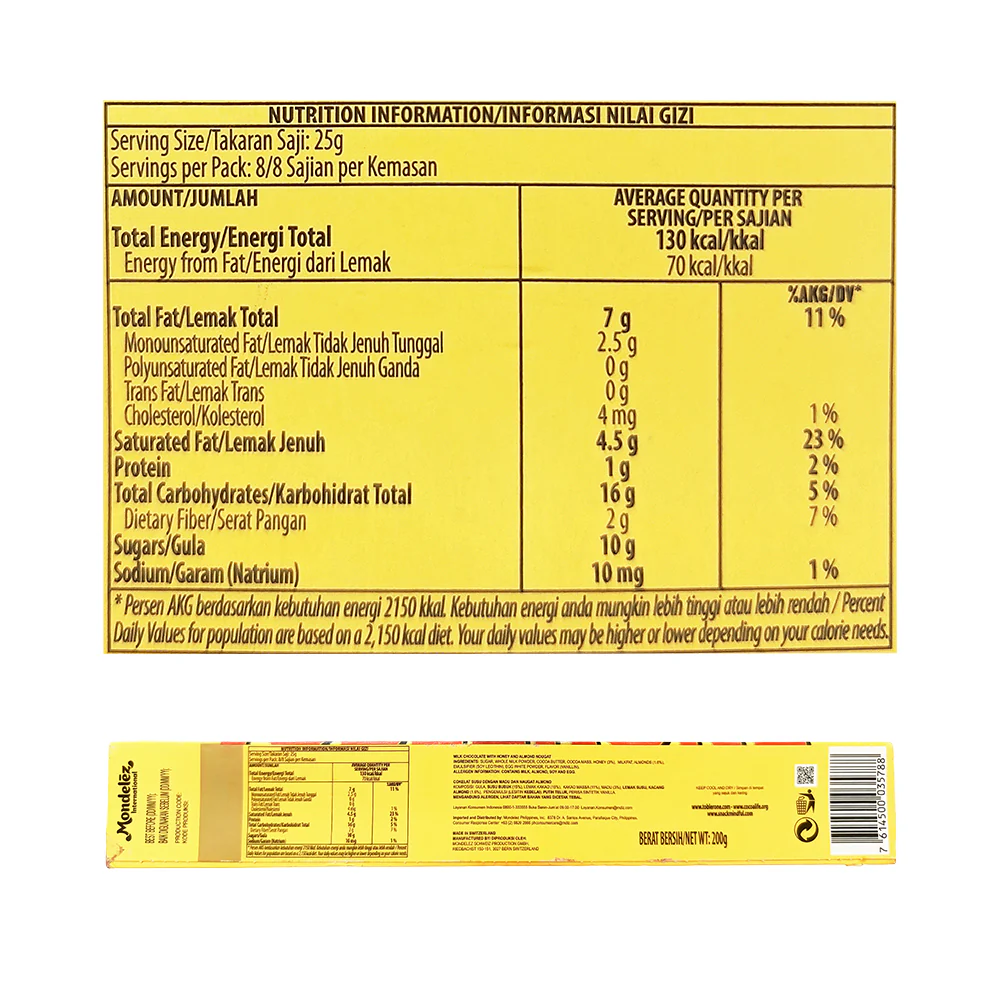 Toblerone Milk Choco  200g - Image 2