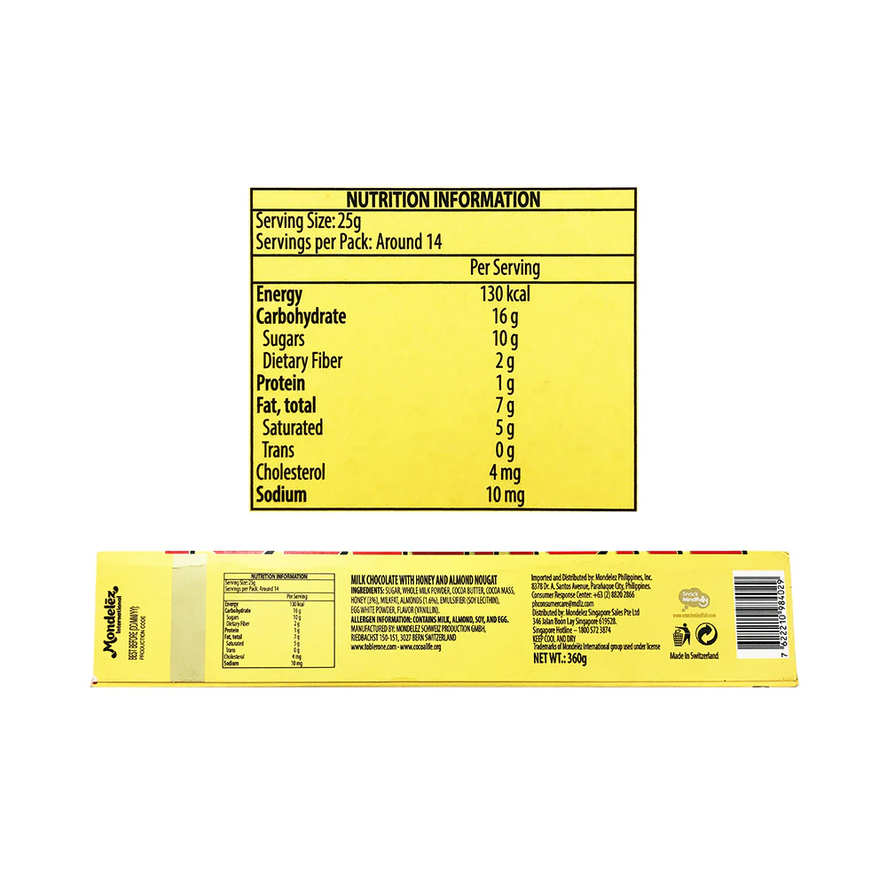 Toblerone Milk Chocolate 360g - Image 2