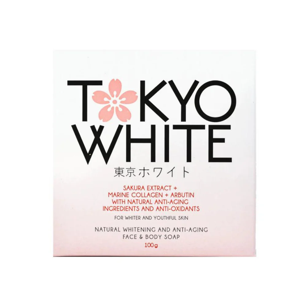 Tokyo White Natural Whitening And Anti-Aging Face And Body Soap 100g - Image 2