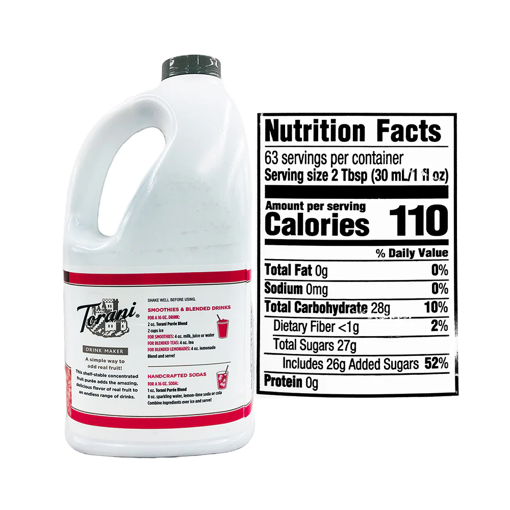 Torani Flavoring Puree Blend Raspberry - Image 2