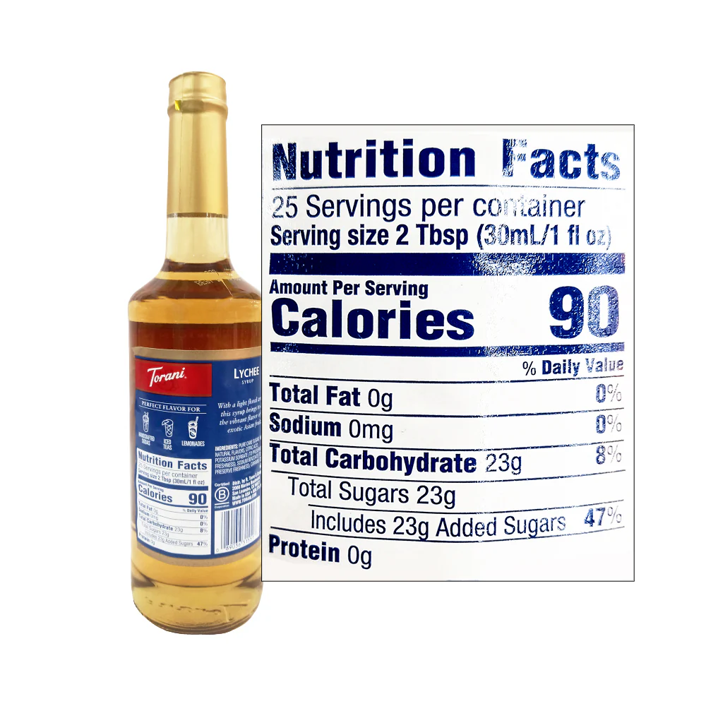 Torani Flavoring Syrup Lychee 750ml - Image 2