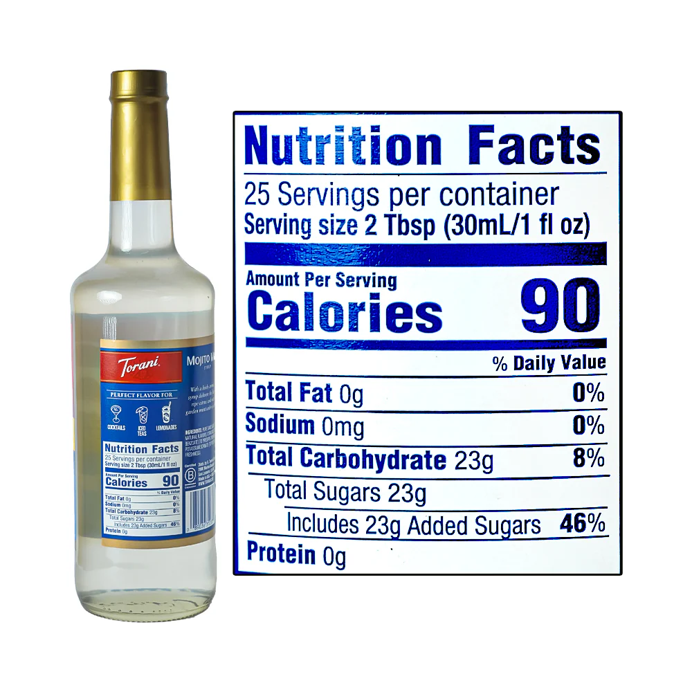 Torani Flavoring Syrup Mojito Mint 750ml - Image 3