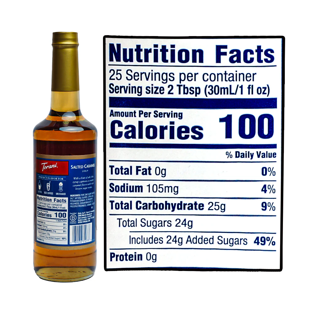 Torani Flavoring Syrup Salted Caramel 750ml - Image 2