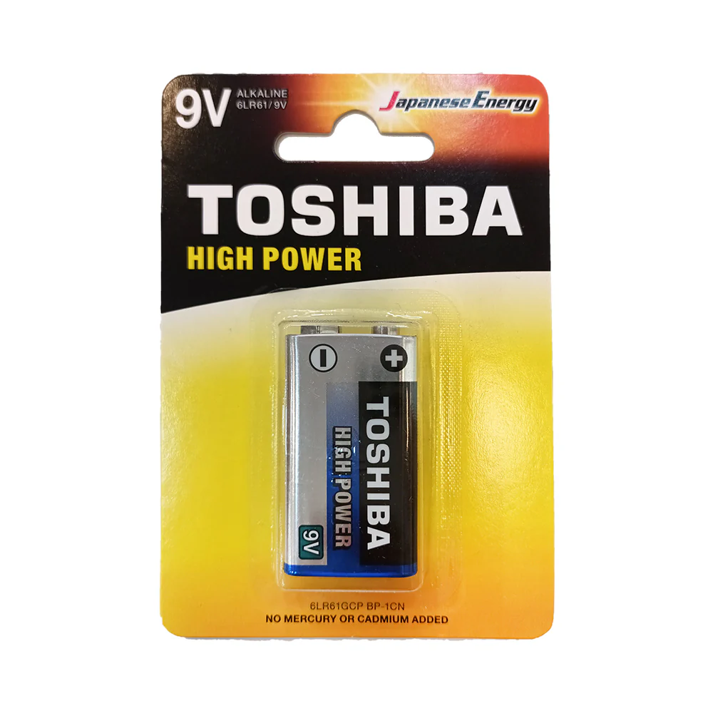 Toshiba High Power 9V Alkaline Battery - Image 2