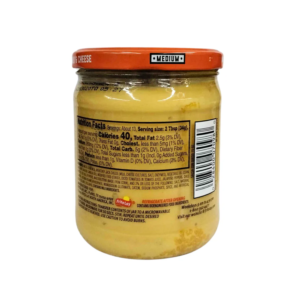 Tostitos Salsa Con Queso Medium 15oz - Image 2