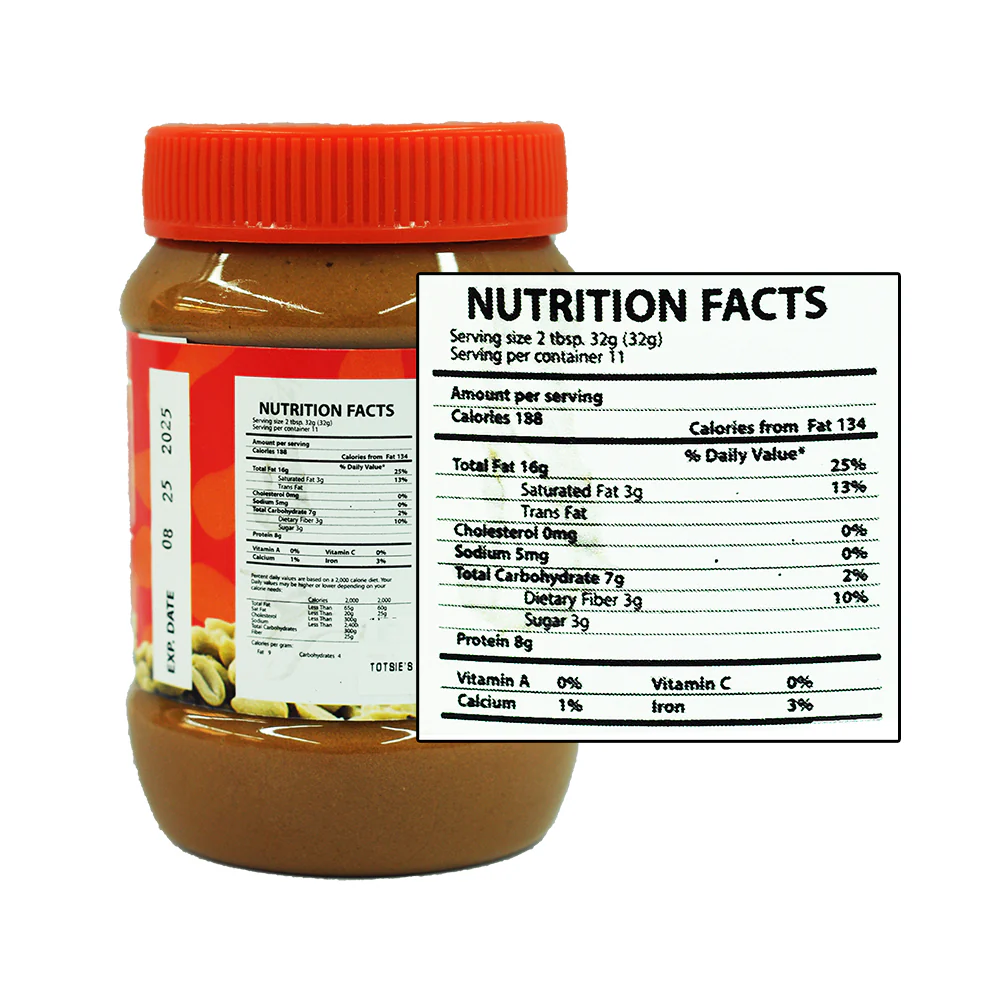 Totsie's Peanut Butter Chunky 500g - Image 2