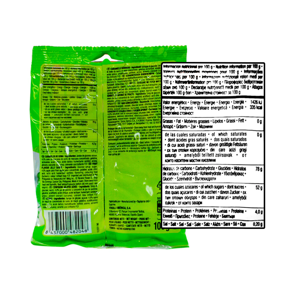 Trolli Gummy Candy Apple O 100g - Image 2