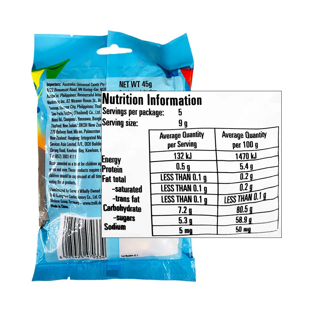 Trolli Gummy Candy Gummy Hotdog 45g - Image 2