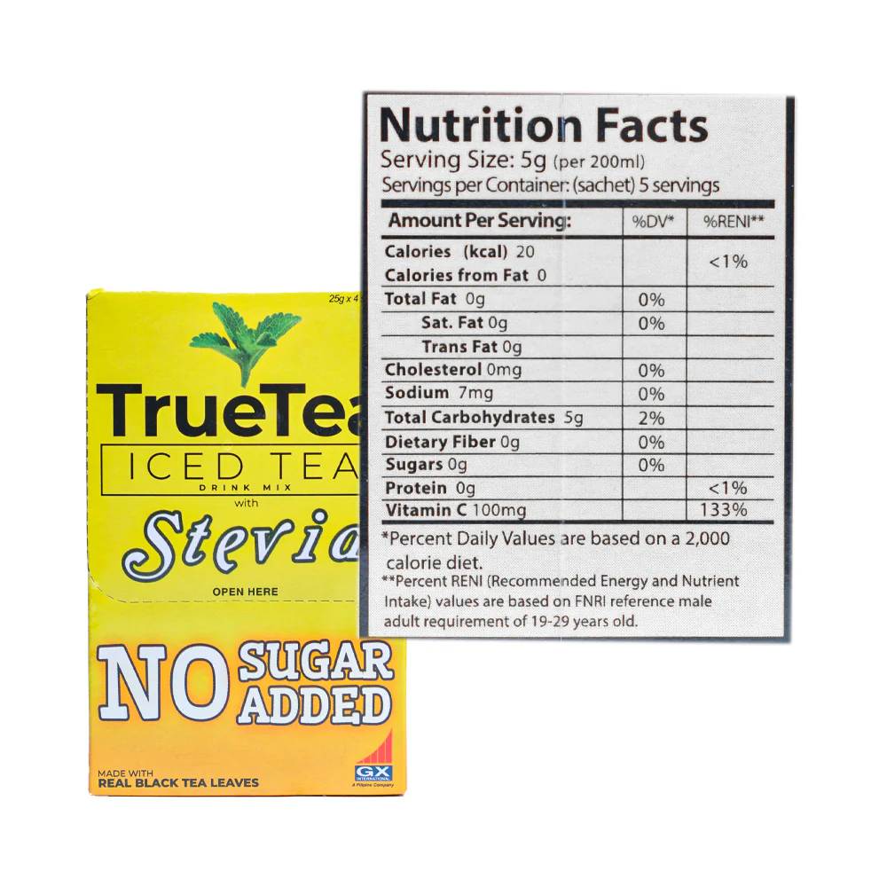 TrueTea Iced Tea Low Calorie 25g - Image 2