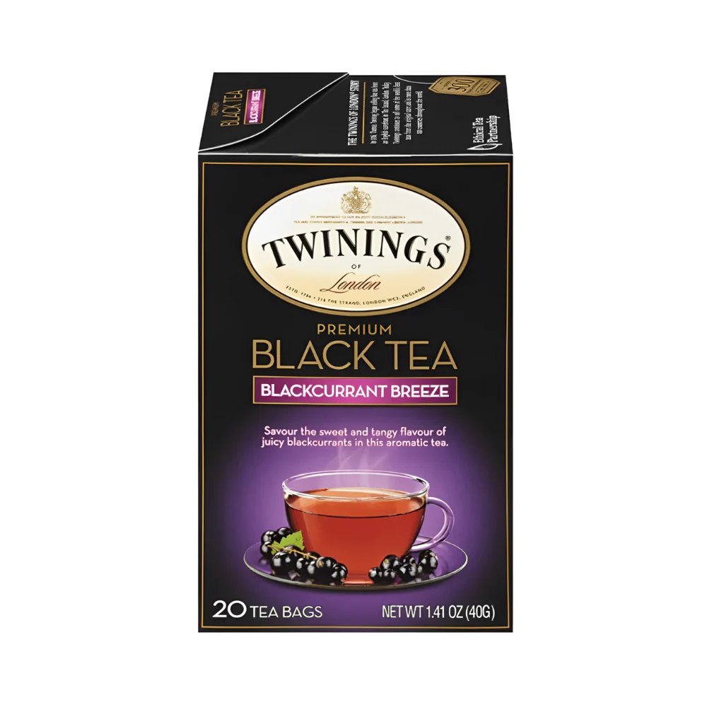 Twinings Blackcurrant Breeze Black Tea 1.41oz (40g) - Image 2