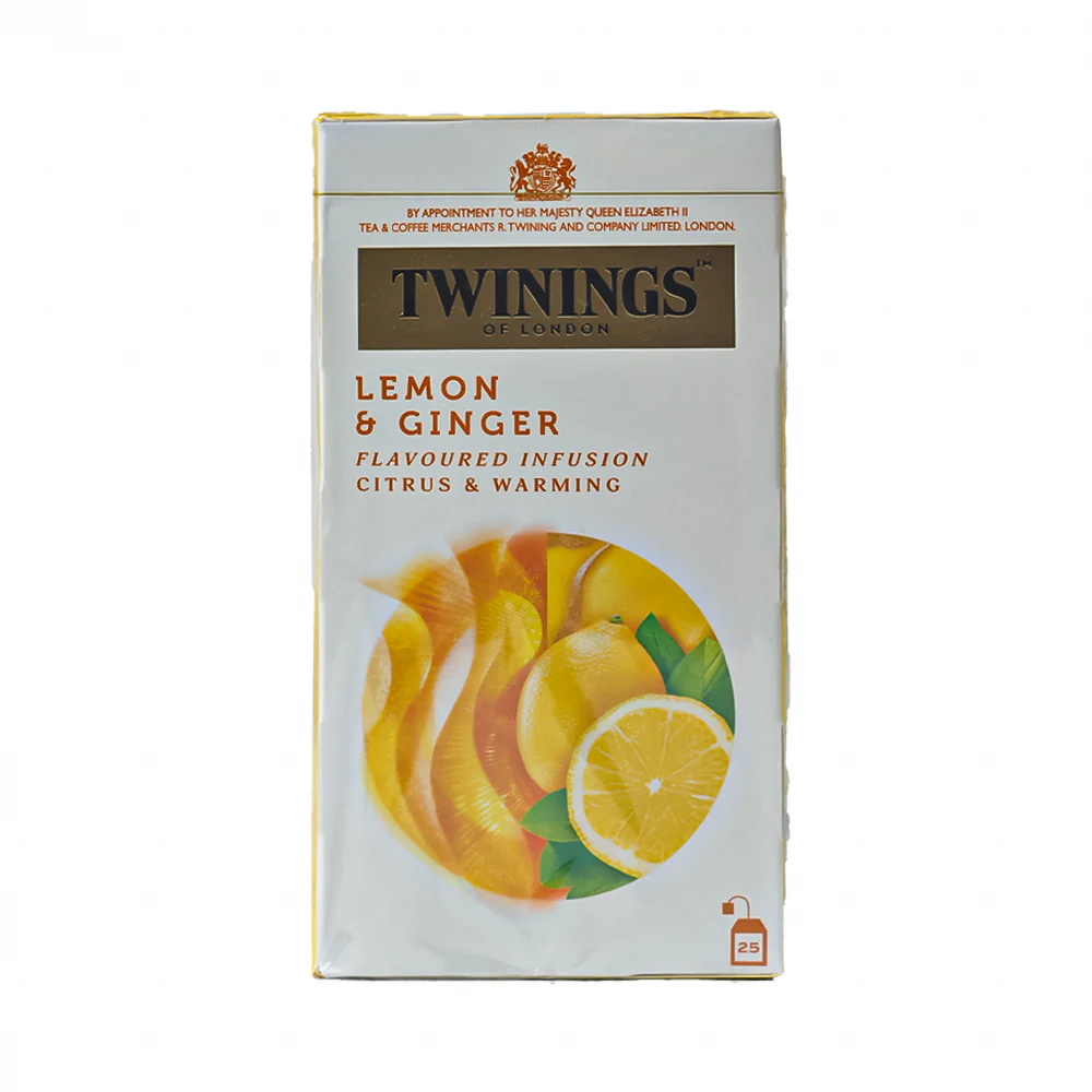 Twinings Infusion Tea Lemon and Ginger 1.5g x 25 Tea Bags