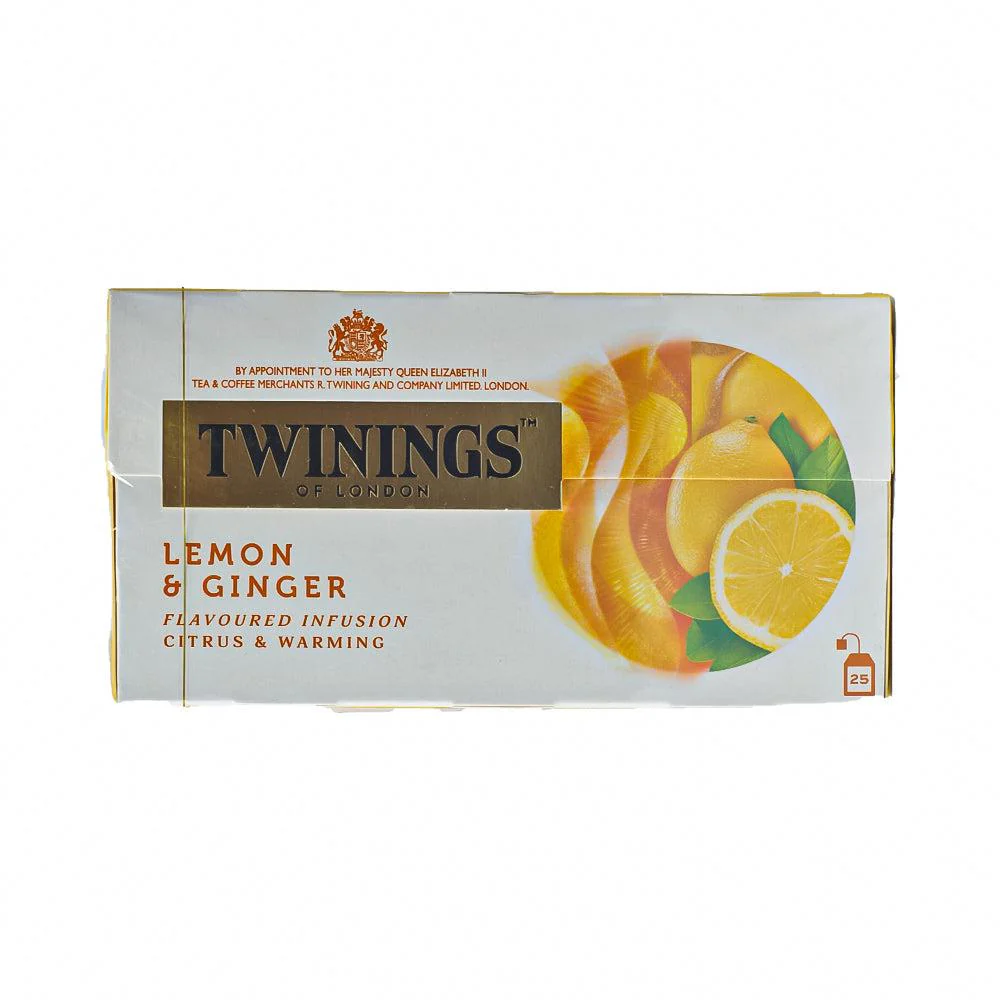 Twinings Infusion Tea Lemon and Ginger 1.5g x 25 Tea Bags - Image 2