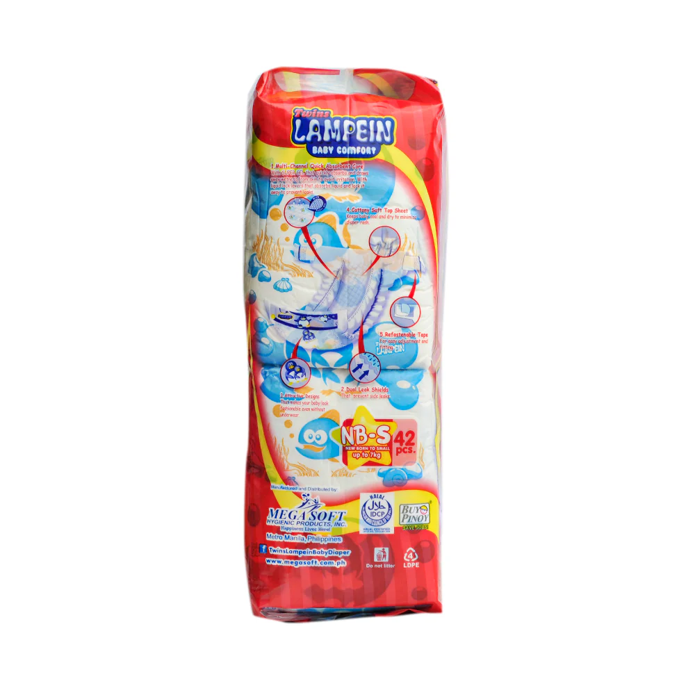 Twins Lampein Baby Diaper Big Pack Small 42's - Image 2