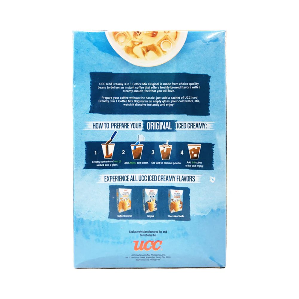 UCC Iced Creamy 3 in 1 Coffee Mix 25g x 10's - Image 2