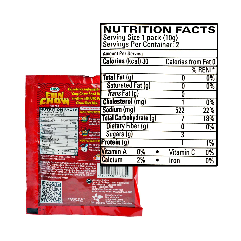 UFC Fun Chow Rice Mix Meaty Yang Chow 20g - Image 2