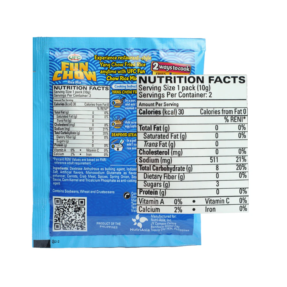 UFC Fun Chow Rice Mix Seafood Yang Chow 20g - Image 2