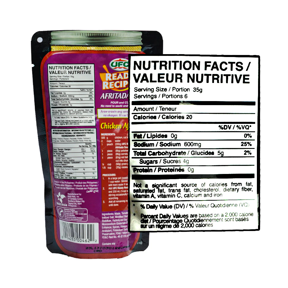 UFC Ready Recipes Afritada Sauce SUP 200g - Image 2