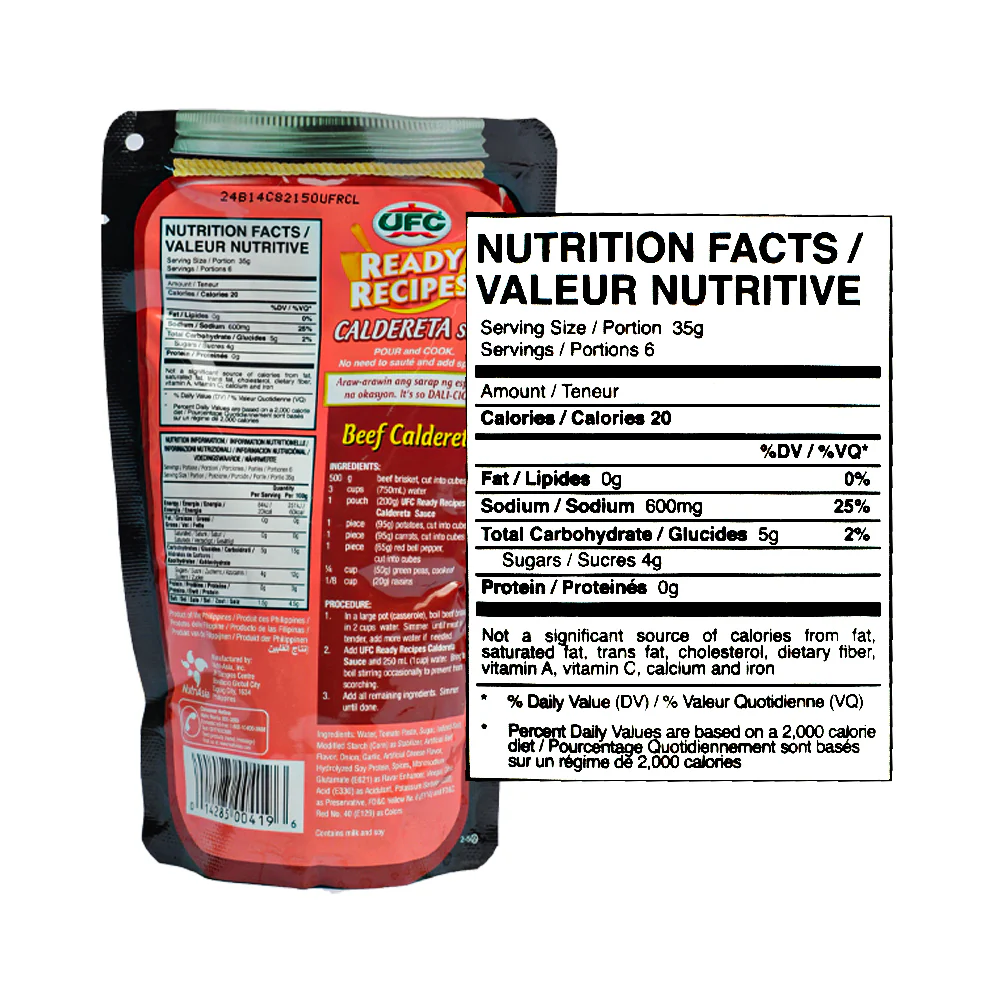 UFC Ready Recipes Sauce Caldereta SUP 200g - Image 2