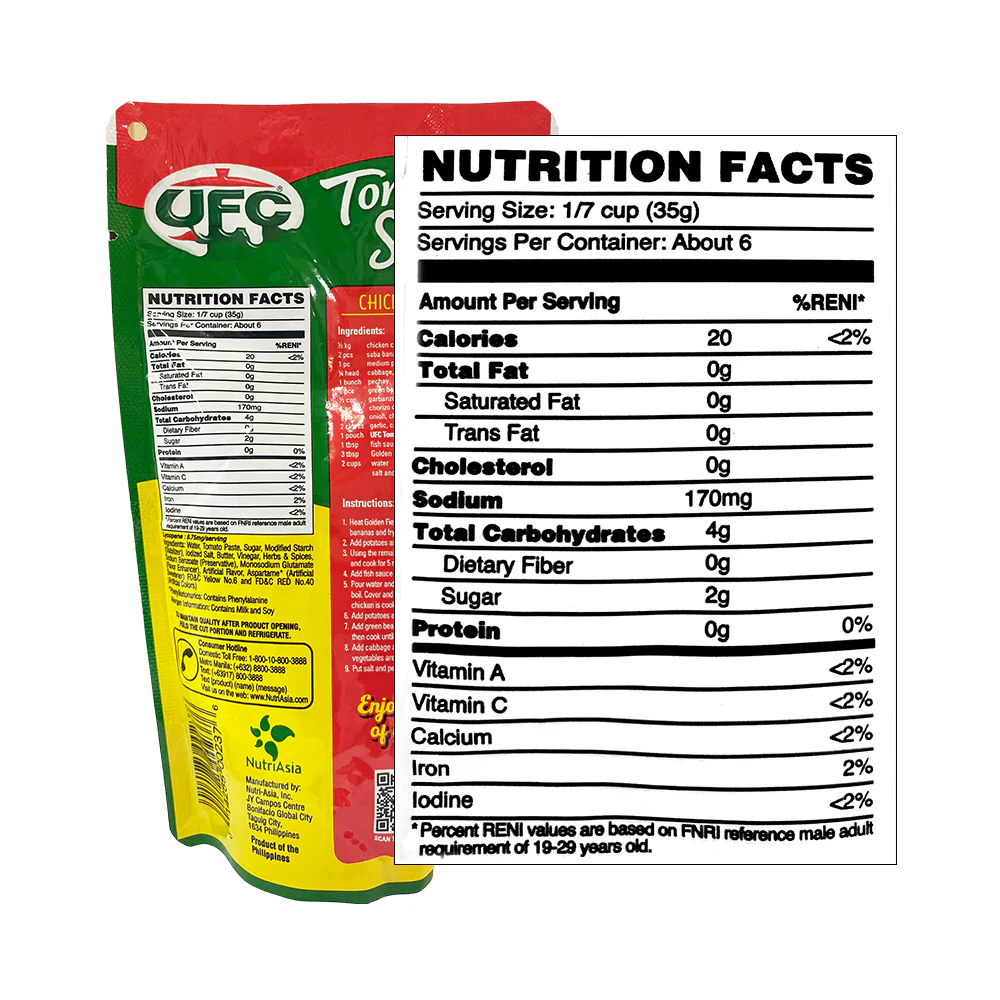 UFC Tomato Sauce Filipino Style SUP 200g - Image 2