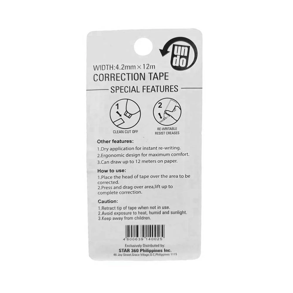 Undo Correction Tape 4.2mm x 12m - Image 4