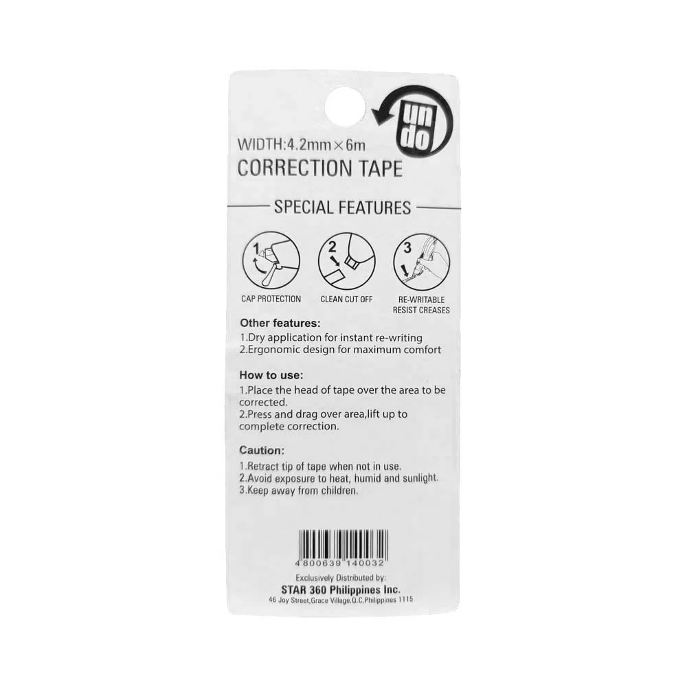 Undo Correction Tape 4.2mm x 6m - Image 4