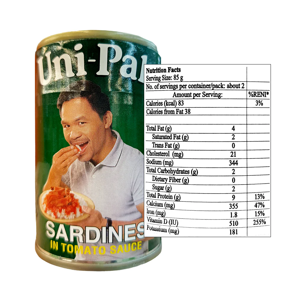Uni-Pak Sardines In Tomato Sauce 155g - Image 2