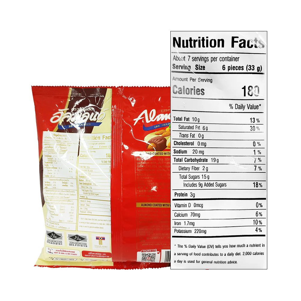 United Almond Chocolate And White Chocolate 247.5g - Image 2