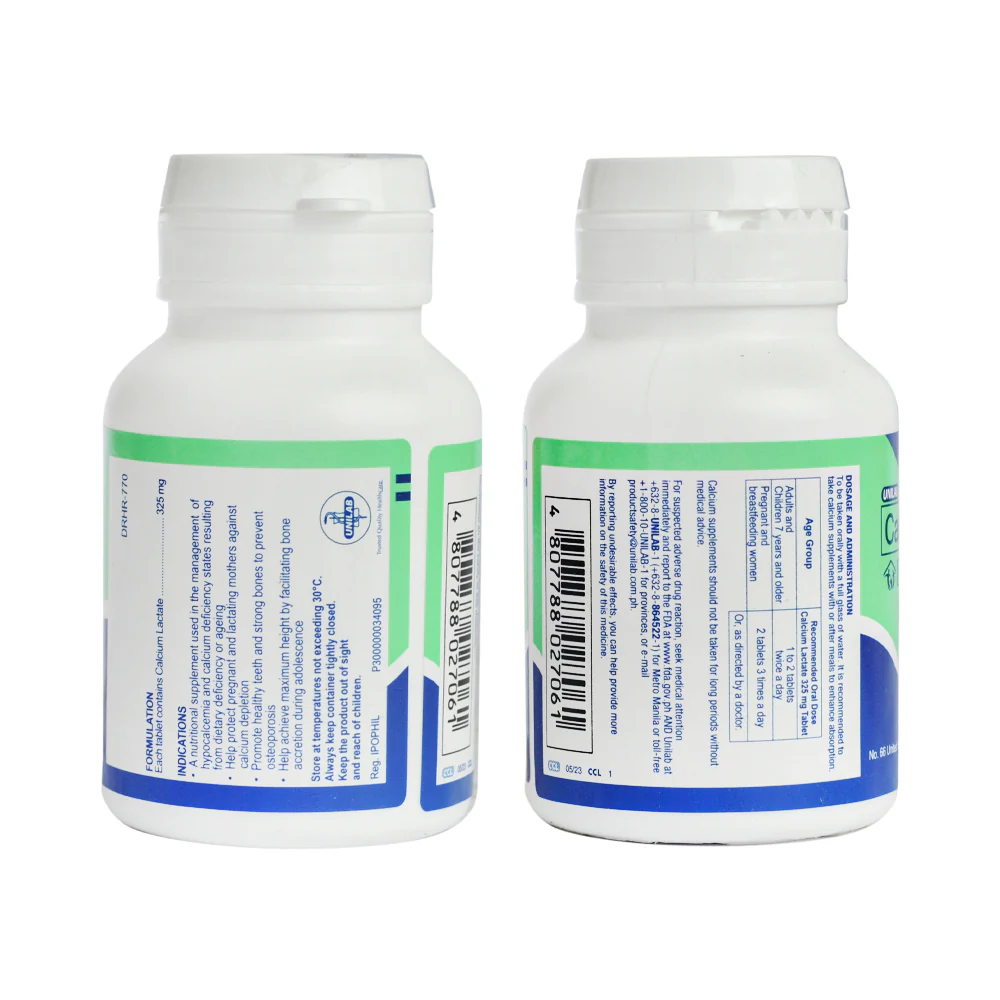 United Home Calactate 325mg Tablet 100's - Image 2