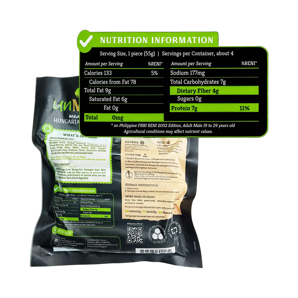 Unmeat Hungarian Sausage 225g - Image 2
