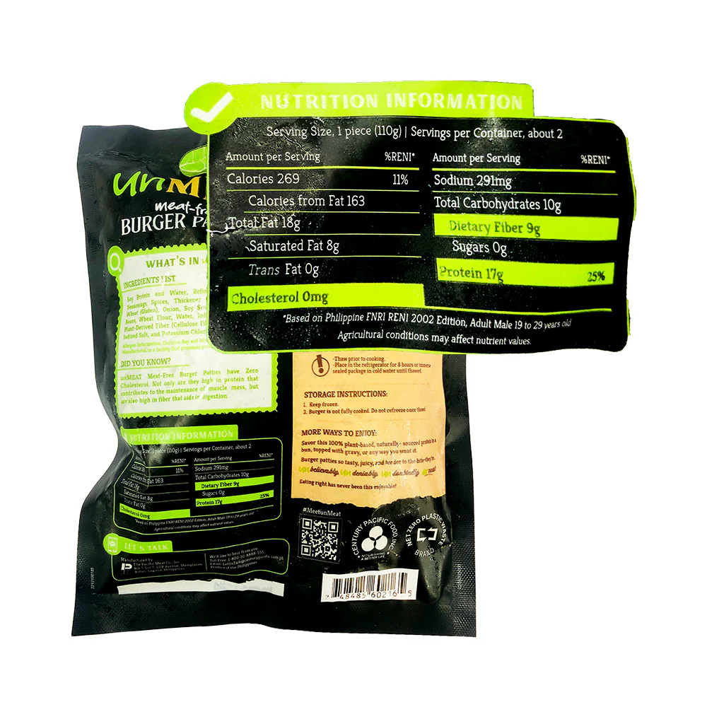 Unmeat Meat Free Burger Patties 226g - Image 2