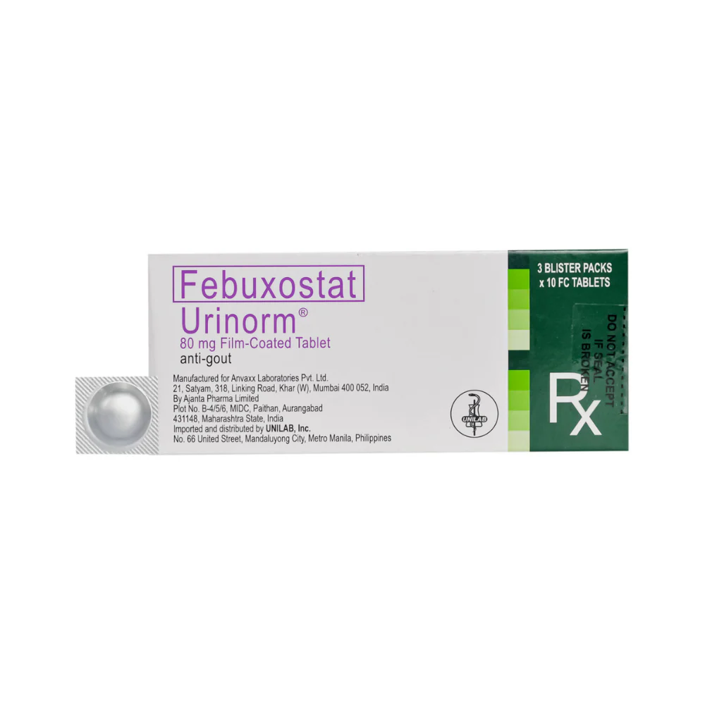 Urinorm Febuxostat 80mg Tablet By 1's - Image 2