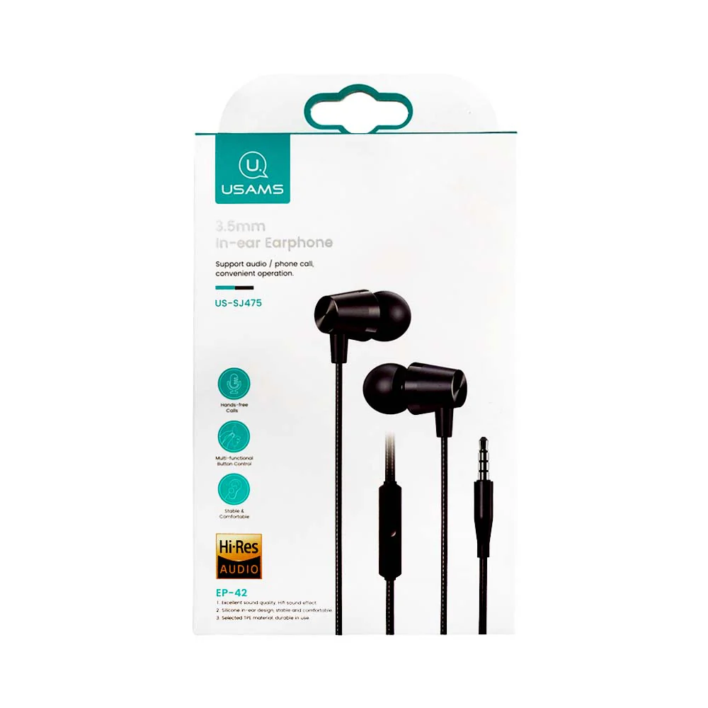 Usams In Ear Earphone  EP-42 - Image 2