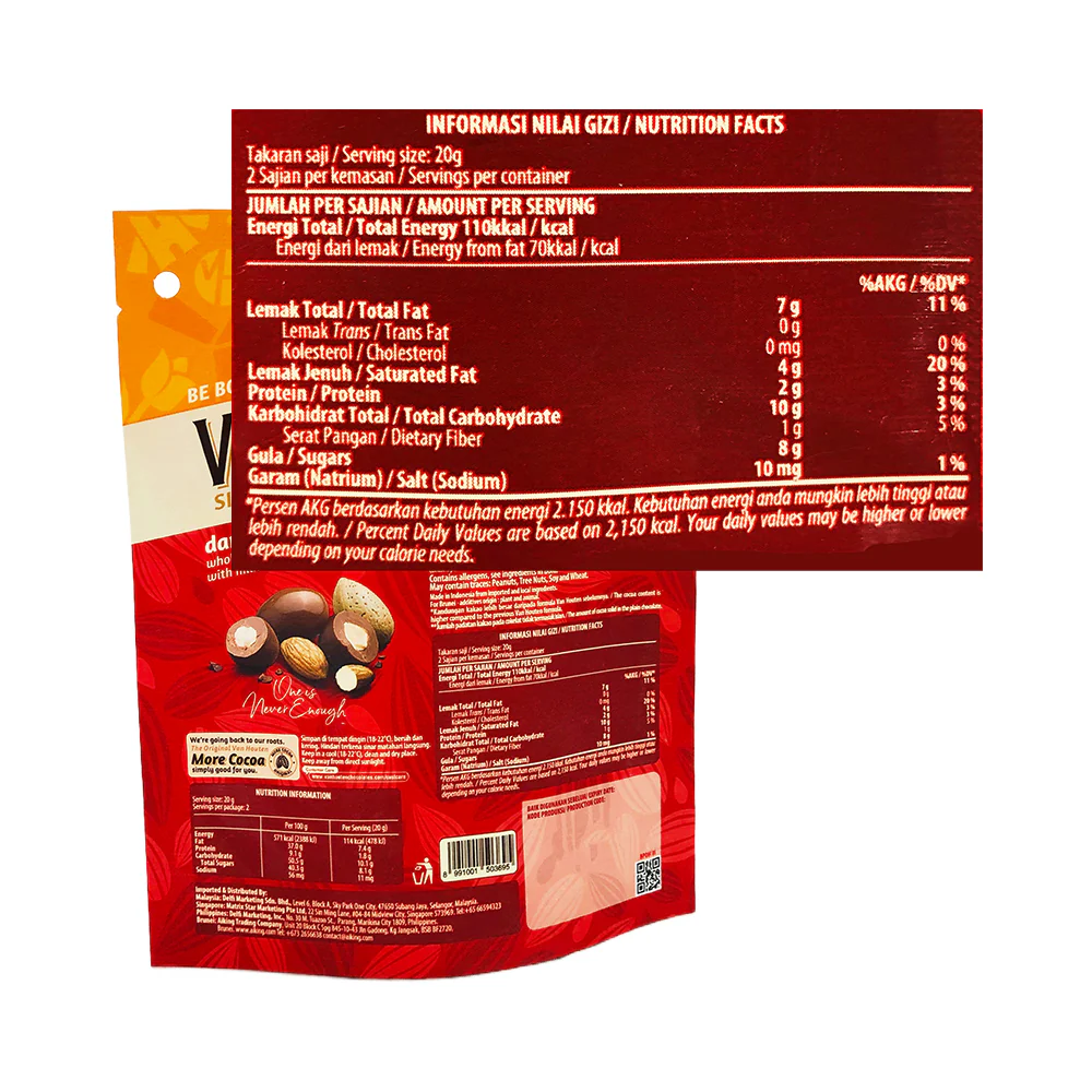 Van Houten Dark Milk 40g - Image 2