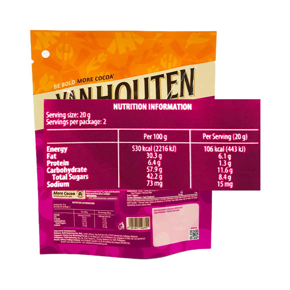 Van Houten Dark Milk 40g - Image 6