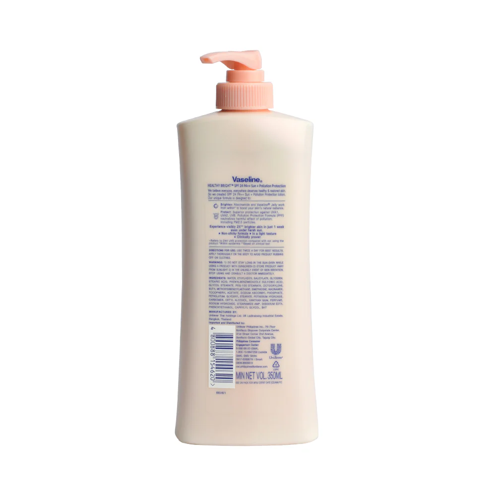 Vaseline Healthy Bright Brightening Defense Lotion SPF 24 350ml - Image 2