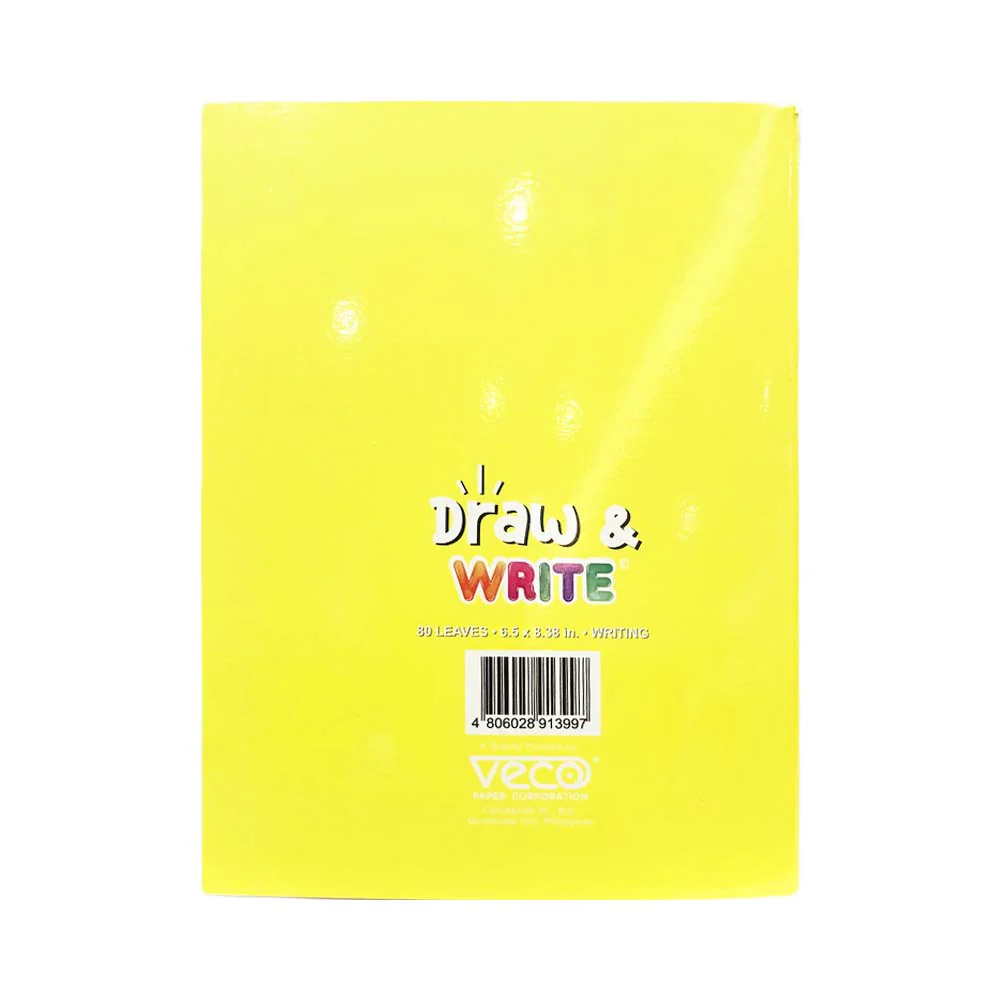 Veco Draw and Write Notebook 80 Leaves 6.5in x 8.38in - Image 10