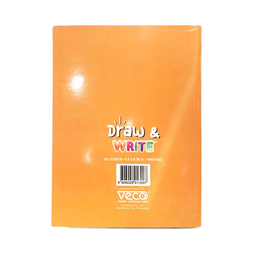 Veco Draw and Write Notebook 80 Leaves 6.5in x 8.38in - Image 12